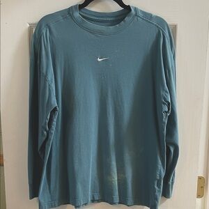 Nike Oversized Teal Long Sleeve Tee